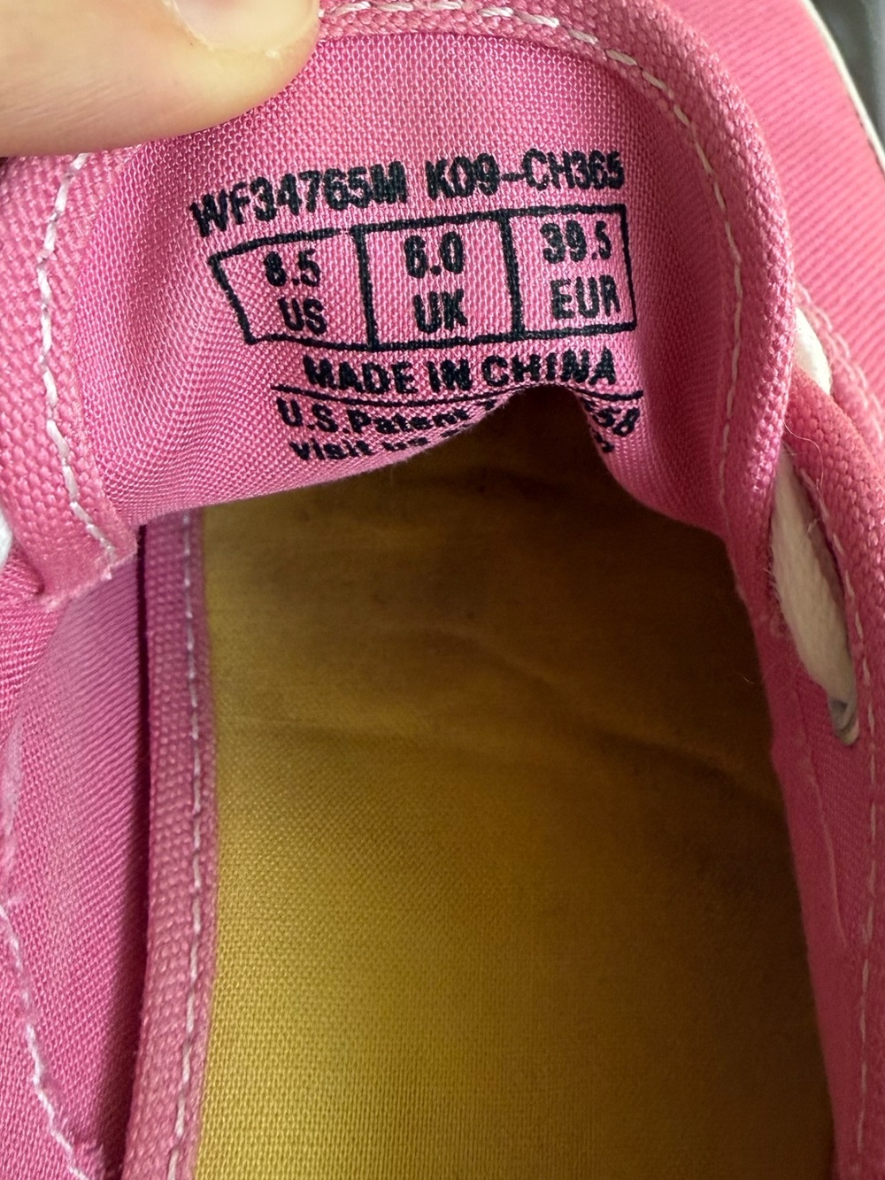 Women’s Keds Pink Canvas Low-Top Sneakers with White Laces - Picture 10 of 11